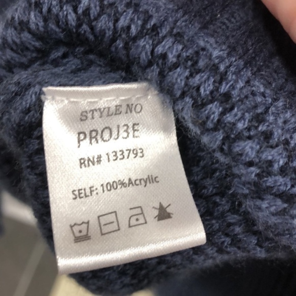 POL indigo star oversized sweater - Picture 6 of 7